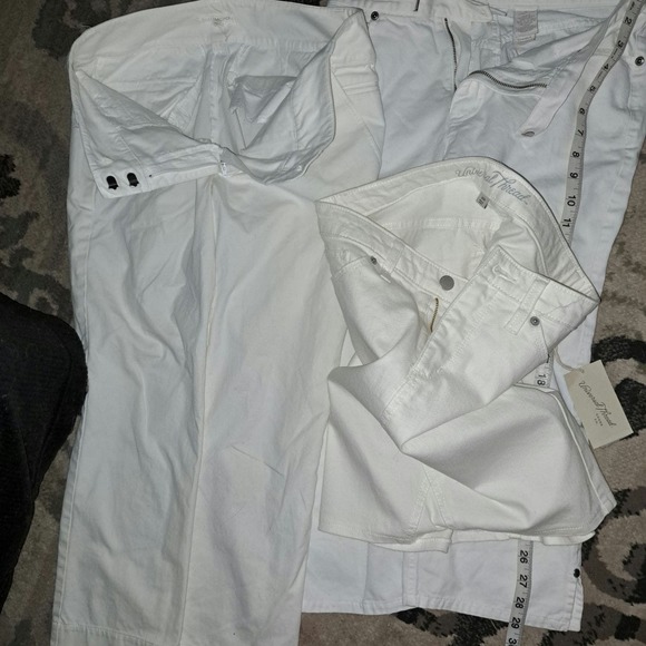 BUNDLE SALE of 5! Sz4-Crop White Jeans-NWT IVORY Skirt - Eddie Bauer Blue - Picture 4 of 6